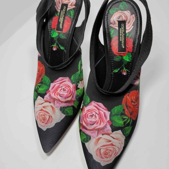 Dolce & Gabbana Floral Heels - Picture 2 of 7